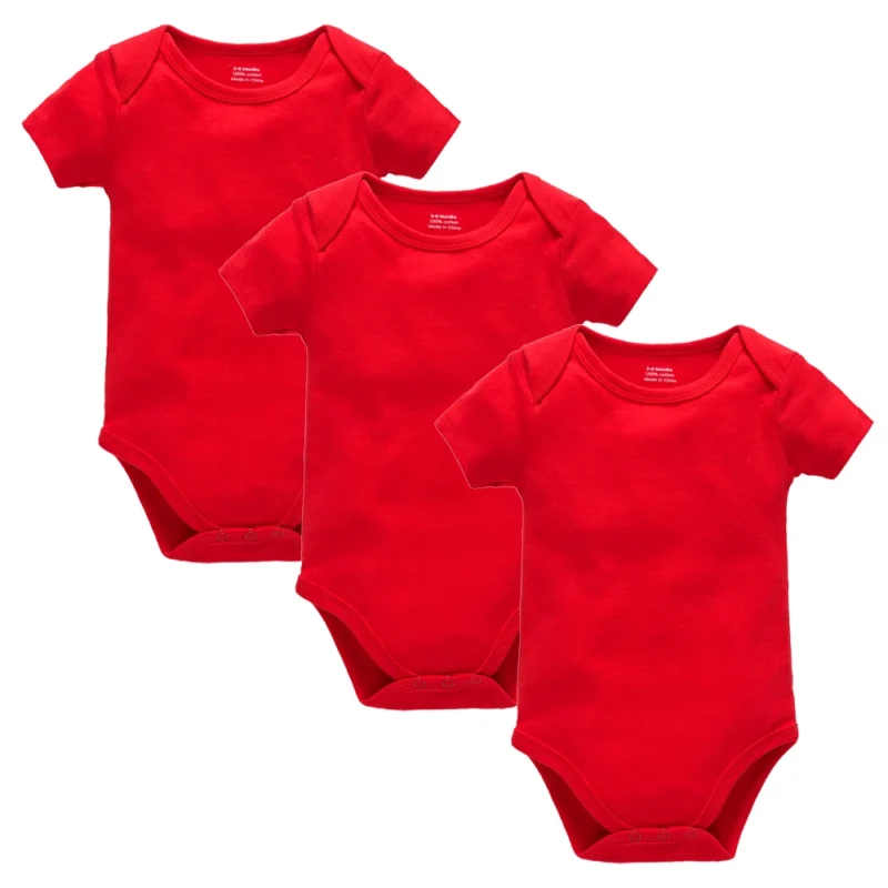 3 or 5-Pack Baby Bodysuits – Solid White Cotton Short Sleeve for 0–24 Months - Image 5