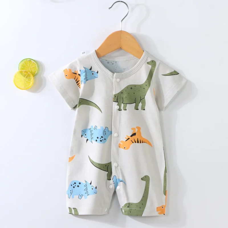 2024 Baby Cotton Onesie – Short Sleeve Romper (0-24M) - Image 3