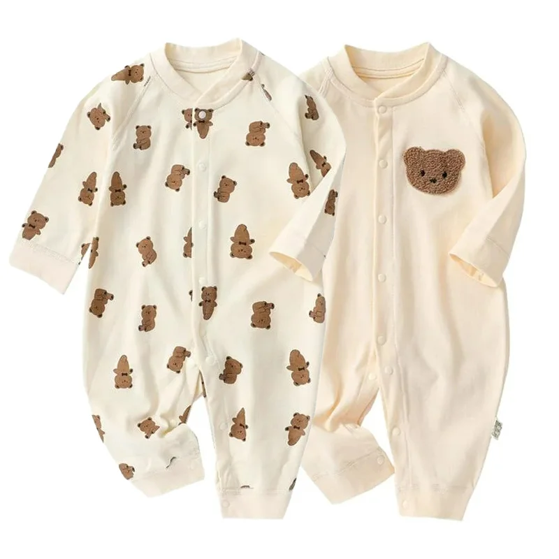 Baby Romper – Cartoon Bear Printed Jumpsuit (Boys & Girls)
