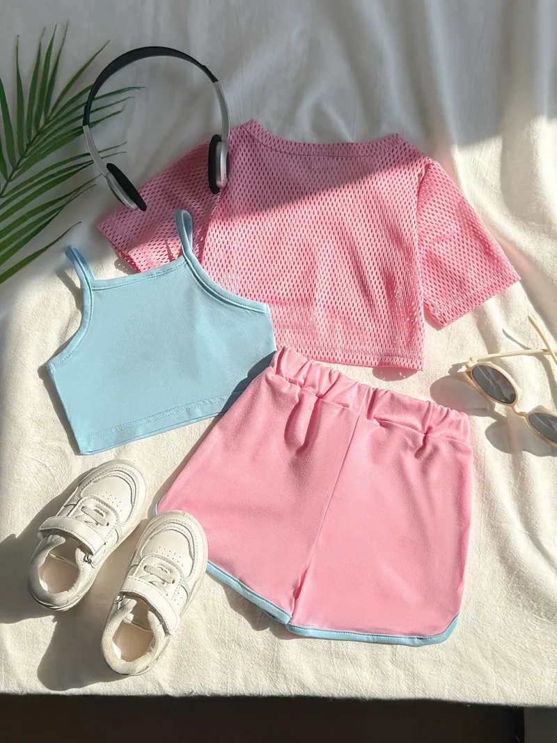 Baby Girl 3-Piece Sports Set – Tennis, Running, Basketball - Image 2