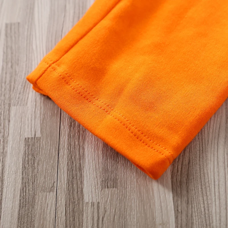 Anime-Inspired Cotton Bodysuit – Long Sleeve Orange Training Suit for Babies - Image 6