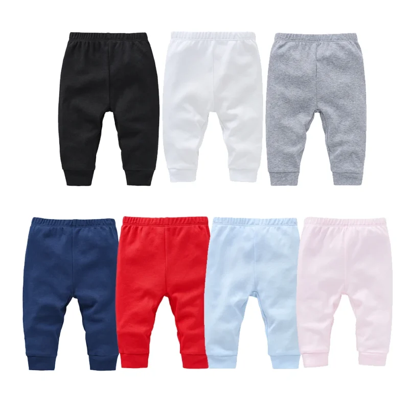 100% Cotton Muslin Baby Pants – Plain Colors