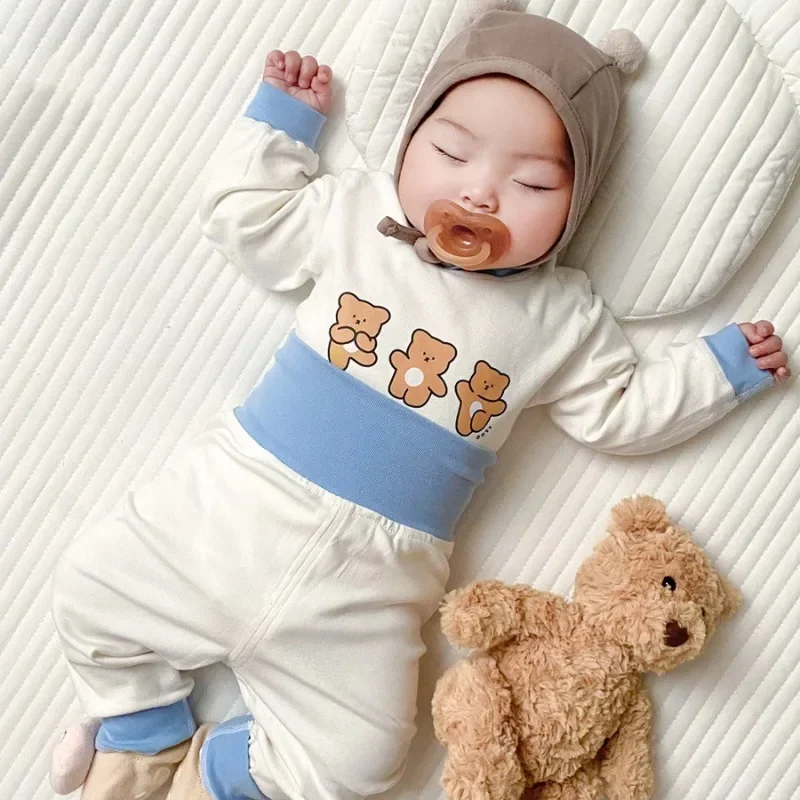 Baby Boy Cotton Pajama Set – 2pcs Long Sleeve Outfit